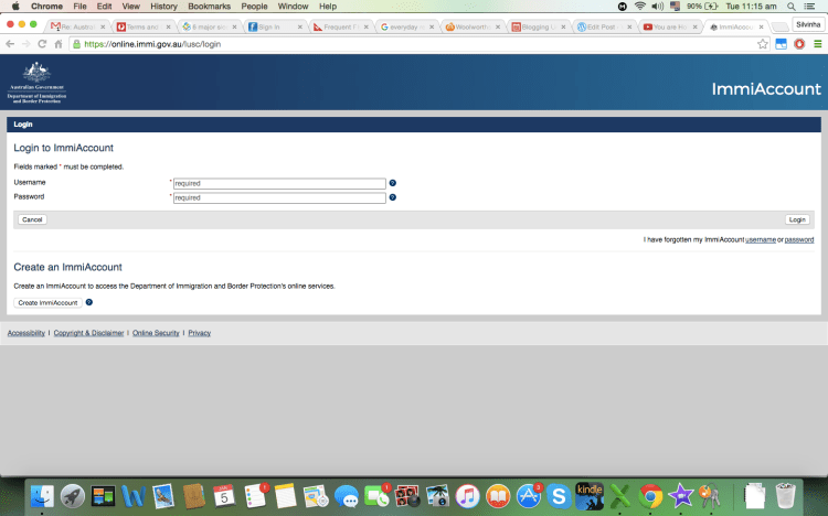 passo a passo como tirar visto australia