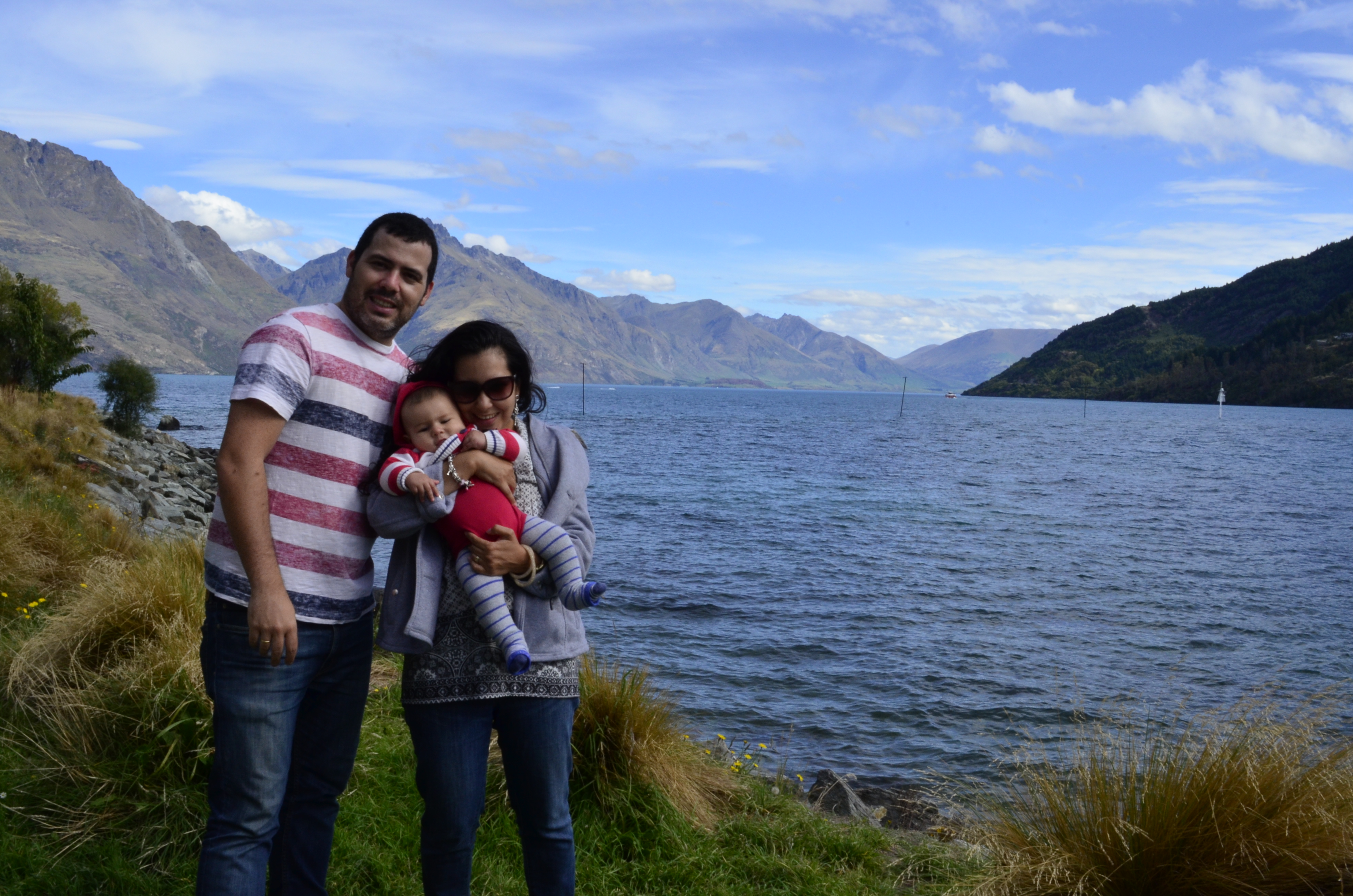 Família viajando Nova Zelandia