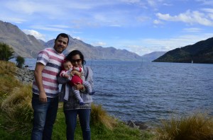 Família viajando Nova Zelandia