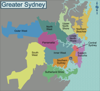 Mapa Sydney onde ficar