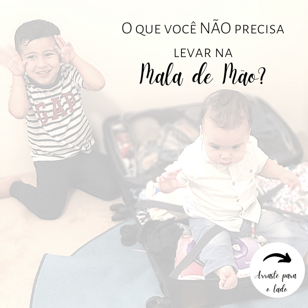 Viagem com filhos e malas